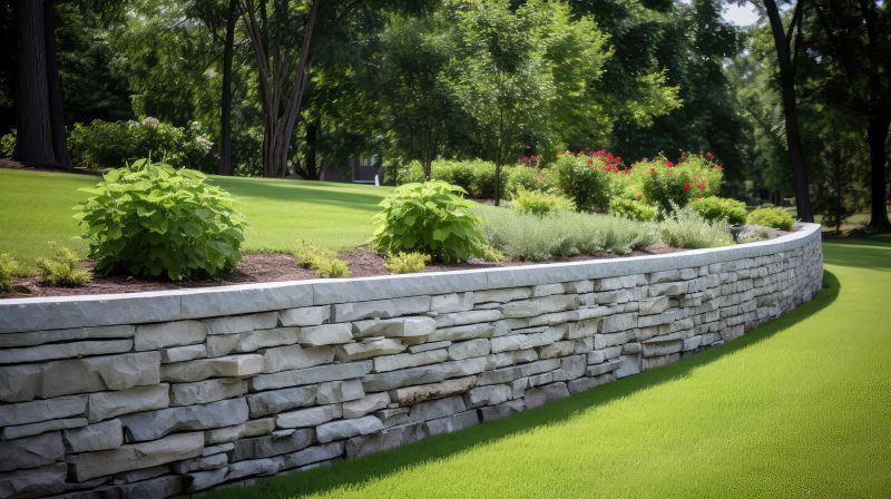 Stone Wall Hardscaping